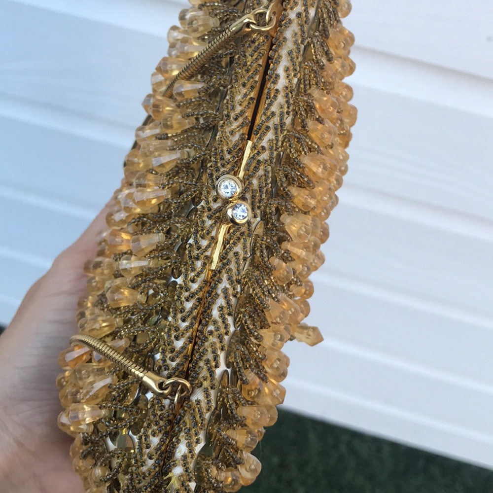 Vintage gold beaded purse - Picture 4 of 8